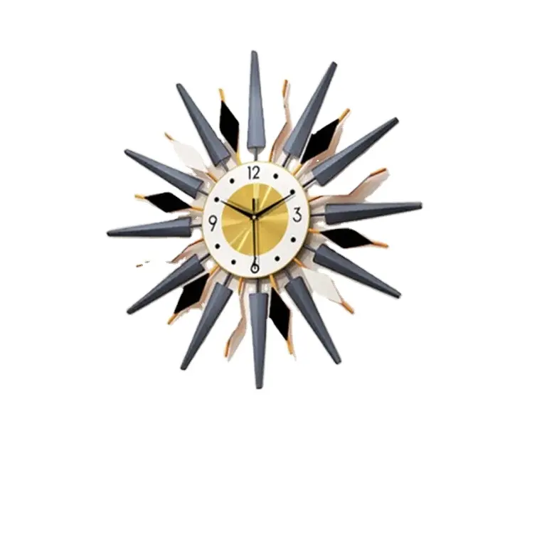 Orologio da parete in metallo premium di alta qualità di vendita per la decorazione dell'hotel di casa usa l'orologio da parete nel prezzo all'ingrosso forma India