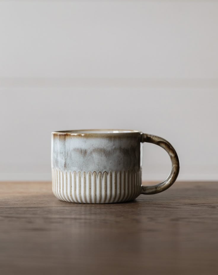Modern ceramic <strong>cup</strong> with expressive glaze and unique form made for gifting collectors or handmade lovers - Product Image 2