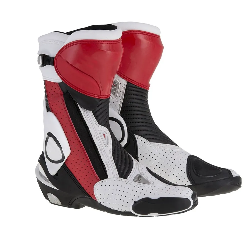 Chaussures en cuir pour moto Chaussures de course de sécurité pour moto Chaussures d'équitation de moto de haute qualité Chaussures les plus vendues