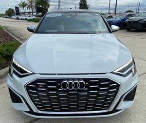 White Used 2023 <strong>Au</strong>_di S3 2.0T quatt ro Premium Plus AWD with Leather Seats Dark Interior <strong>Remote</strong> Start Alloy Wheels - Product Image 1