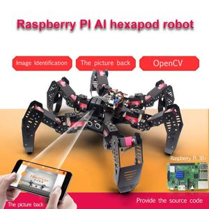 Finished 18DOF Hexapod Robot 2DOF PTZ Spider Robot with Main Board for <strong>Raspberry</strong> <strong>Pi</strong> 4B/1G - Product Image 6