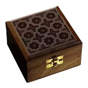 Pafu ramazan ek kutusu Mubarak ev dekor islam hediye Eid dekorasyon Eid işareti Eid ahşap sandık hediye kutuları - Product Image 3