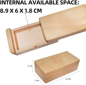 Ma Thuật Bằng Gỗ 3D Thân Thiện Với Môi Câu Đố <span class=keywords><strong>Cube</strong></span> Brain Teaser Đồ Chơi Với Không thể Bí Mật Món Quà Bất Ngờ Cho Sinh Nhật Đảng Ủng hộ - Product Image 5