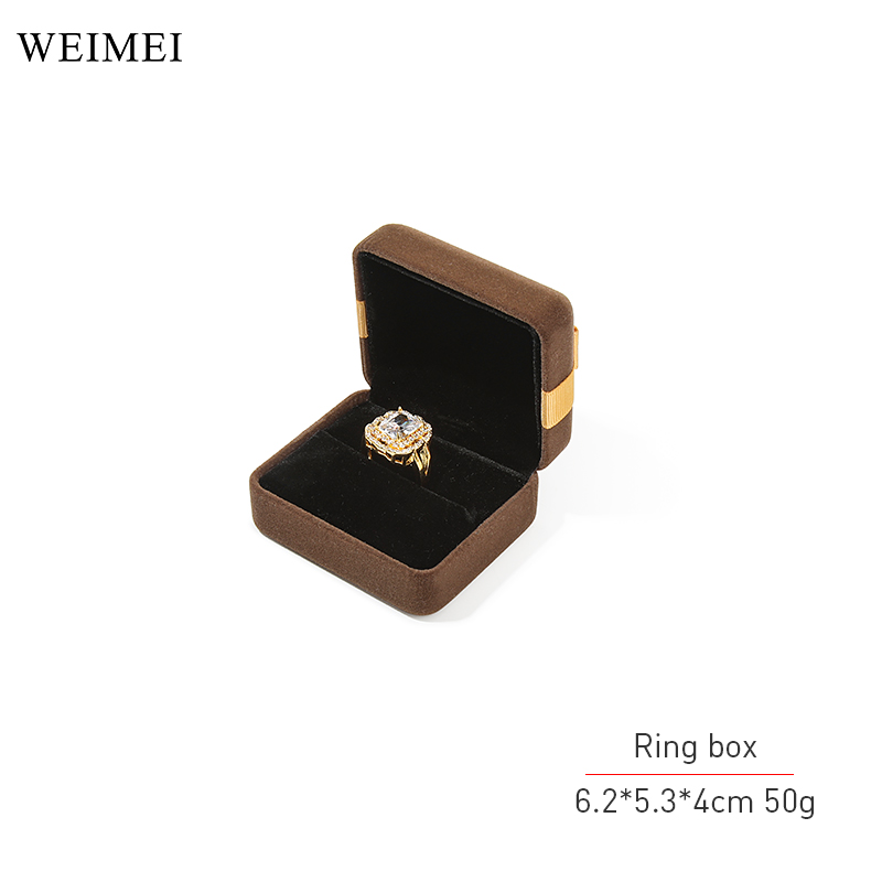 brown ring box
