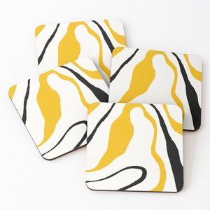4X4 Inches Mat Paid Latest Design Mango Wood/Acacia Wood Over Printed Tea Serving Coasters 4 Pieces Set for <strong>Table</strong> Decoration - Product Image 1