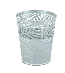 Large Bucket Tub Custom Shape Home Decor Galvanized <strong>Planter</strong> <strong>New</strong> Design With Handles Set of 3 - Product Image 2