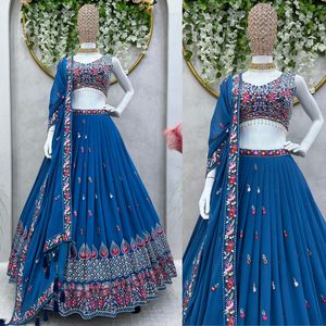 Exclusive Fashionable Indian <strong>Designer</strong> Bridal Lehenga Choli Gota Patti Work Bollywood Fashion <strong>Ghagra</strong> Choli From India - Product Image 1