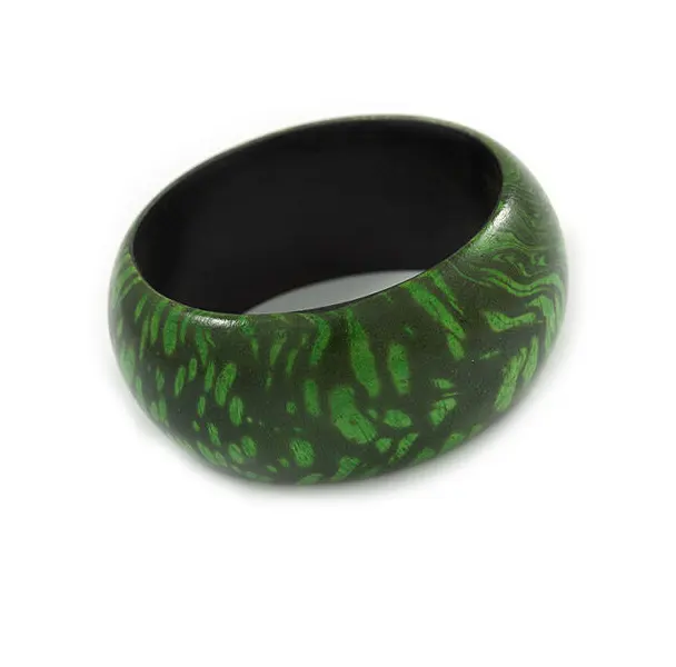 Braccialetto personalizzato in legno stampato uomo donna bracciali con stampa nera e verde fasce e bracciali incisi in vendita