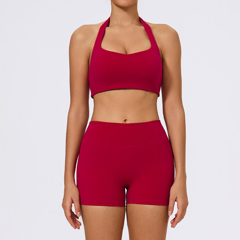 Bra1+Shorts Rojo