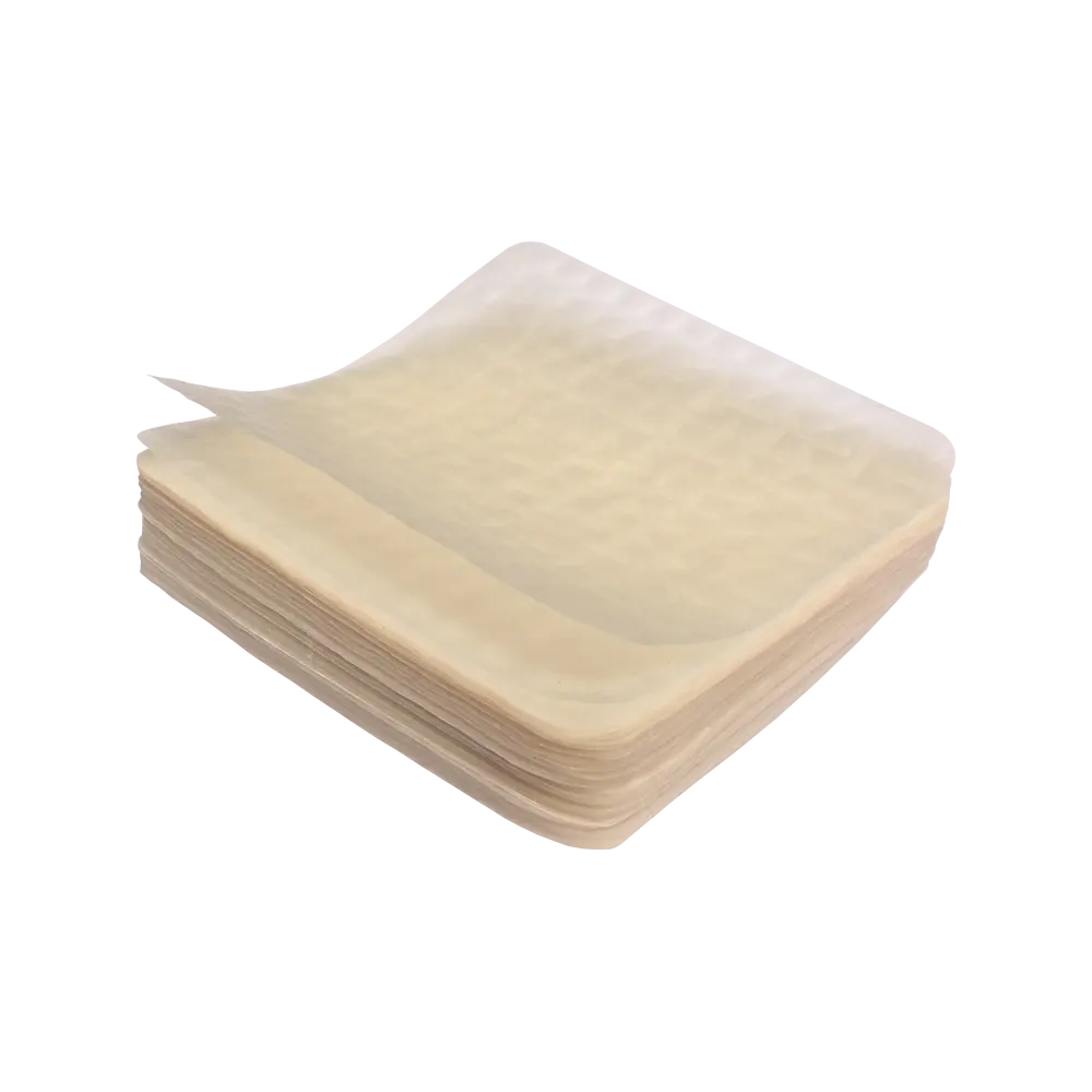Papel de arroz comestível bom preço personalizado serviço do fabricante ásia-papel de arroz redondo-papel quadrado/triângulo 1/4 22cm