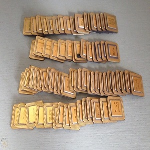 Processador de cpu gold cerâmica, processador de alta qualidade com pinos de ouro