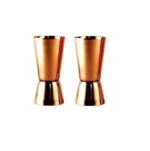 Yeni tasarım bakır jigger özel logo bira ve şarap için gerçek bakır jigger özelleştirilmiş boyutu en kaliteli bakır jigger - Product Image 1