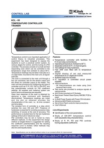 Kitek Model KCL 05 High Quality Temperature Controller Trainer Kit with Built-in Power Supply for Education - Product Image 4