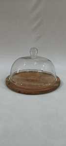 Bánh Gỗ Đứng với mái vòm Acrylic hoàn hảo để hiển thị bánh cupcakes và món tráng miệng lý tưởng cho các tiệm bánh quán cà phê và sử dụng nhà - Product Image 3