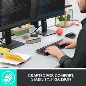 <strong>Custom</strong> Russian Logitech MX <strong>Keys</strong> S Switches Ergonomic Office Usb Mobile Phone Pc <strong>Computer</strong> Laptop BT Tablet Wireless <strong>Keyboard</strong> Oem - Product Image 6