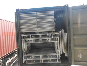 Telaio ponteggio muratore a piedi attraverso impalcature in acciaio <span class=keywords><strong>H</strong></span> telaio per la costruzione