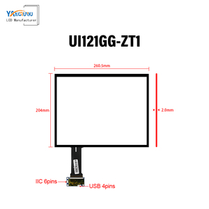 Módulos LCD industriales BOE, panel de pantalla de 12,1 pulgadas de, combinación de placa de controlador y panel táctil, conector LVDS de 20 pines - Product Image 3