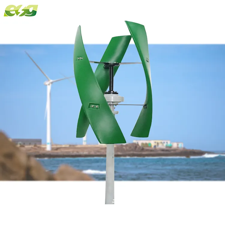 Generatore eolico verticale ESG 48v 3kw 5kw tipo X Mini generatore di mulino a vento sistema eolico a basso rumore