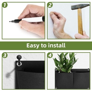<span class=keywords><strong>30</strong></span> cepler dikey bahçe duvar keçe ekici asılı dikey büyümek çanta dokunmamış Greennow bitki kumaş tencere büyüyen fonksiyonu için