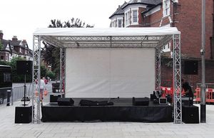 High Load Capacity Aluminum square Tube <strong>Trusses</strong> System Concert Sound Lighting <strong>Truss</strong> - Product Image 5