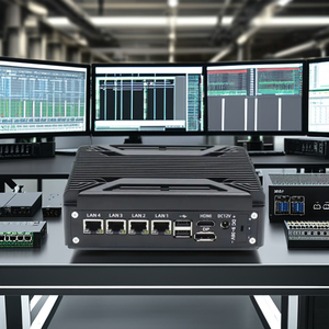 組み込み産業用小型デスクトップコンピュータIntel J6412強力プロセッサRAM 4GB Win 10 Linux BoxミニPC - Product Image 1