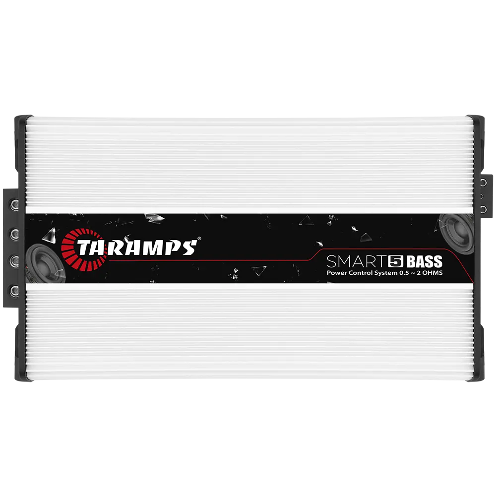 Taramps Smart 5 Bas 5000 Watt Rms Multi-Impedantie 0.5 2 Ohm Klasse D Witte Auto Audio Versterker 1 Kanaal, Monoblock Amp