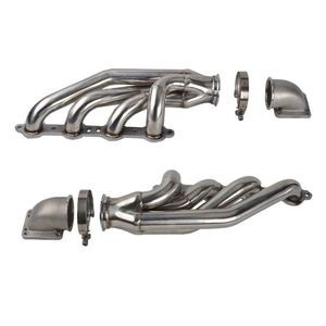 หัวท่อไอเสียสำหรับ V8 1997-2015 LS1/LS2/LS3/LS6 lsx หัวเทอร์โบผสมไอเสียกับ T4 T3ถึง3.0 "V BAND - Product Image 2