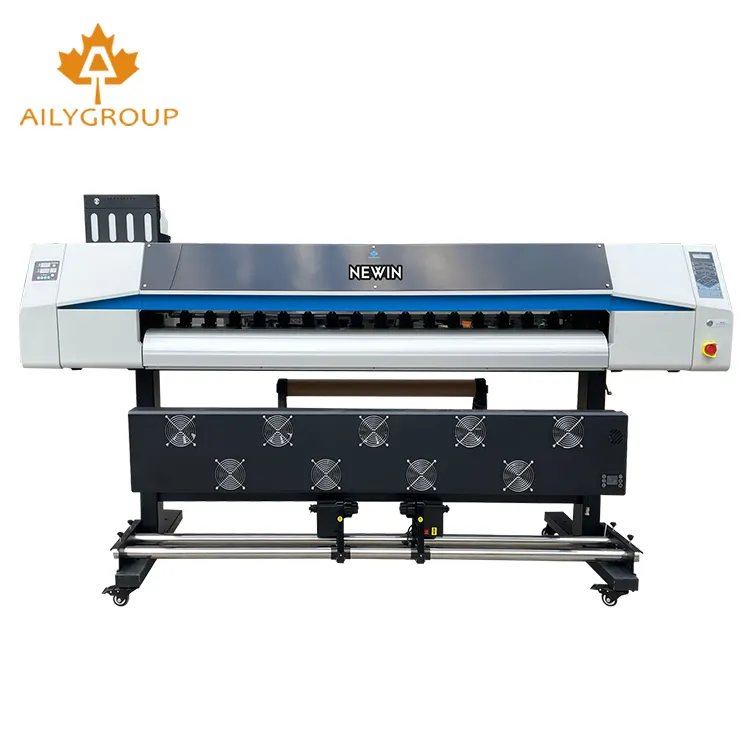 Novo tipo de atualização 1.8m grande formato 2/4pcs 1802/1804 plus eco solvente impressora e cortador máquina de impressão preço
