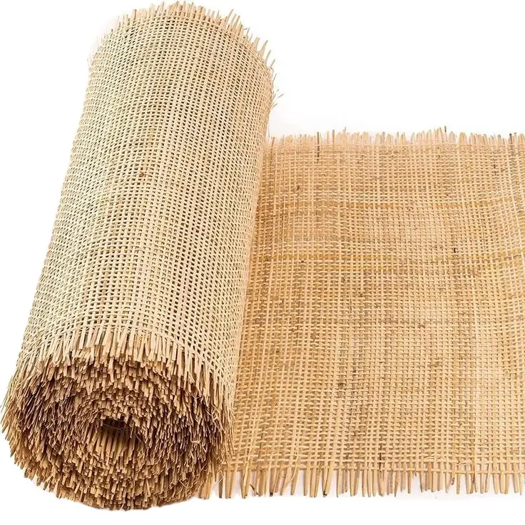 Material de confecção de cana de rattan para cadeiras, armários, cabeceiras, material de confecção de cana de 2 pés e 6 rolos