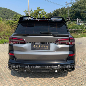2020年BMW X5 G05 LDカーボンボディキットフロントバンパースプリッターディフューザースポイラーガードトリム