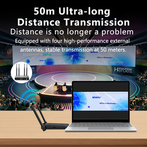 Best Long-Range 200m <strong>Wireless</strong> Transmitter &amp; Receiver Seamless <strong>Display</strong> <strong>Solution</strong> for <strong>Wireless</strong> Presentation &amp; Collaboration - Product Image 2