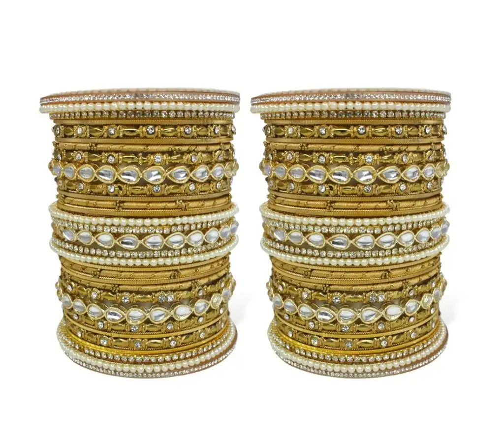 Bridal Bangle Stack para duas mãos Bangles Jóias para as mulheres mais recente e bonito estilo pulseira para senhoras a taxa de atacado