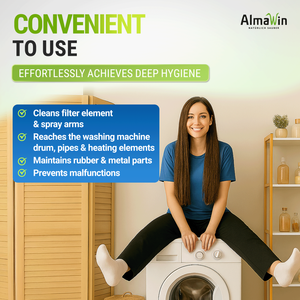 Almawin Thương Hiệu Hoàn Hảo Máy Rửa Chén Và Máy Giặt Sạch Hơn 2x100g Chống Bụi Bẩn Limescale & mùi Vegan Hữu Cơ Chất Tẩy Rửa - Product Image 5