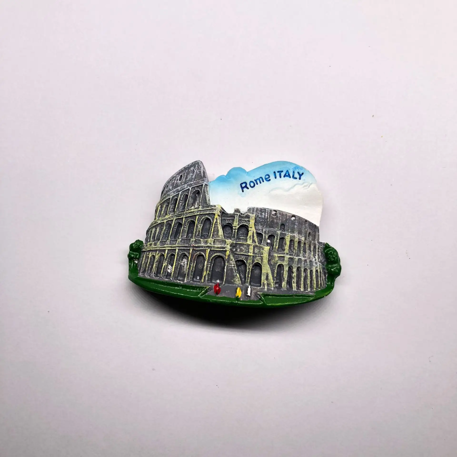 Magneti da frigorifero in resina 3D architettura paesaggistica italiana souvenir turistici Pisa torre pendente colosseo decorazione