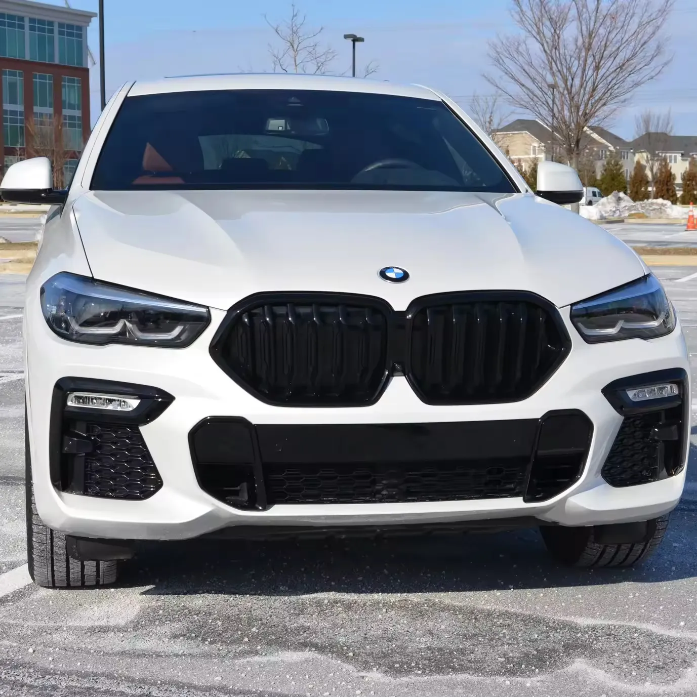 중고 2021 B-M-W X6 xDrive40i 터보 6 실린더, AWD, M 스포츠 및 프리미엄 패키지, Tacora 레드 인테리어 하이 퀄리티 자동차 판매