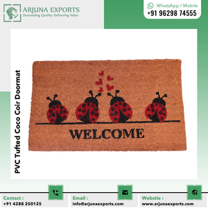 Trusted Indian Exporter's Best Price PVC Tufted Coco Coir Doormat Plain Style Outdoor Floor <strong>Mat</strong> for Exhibition and Events - Product Image 3