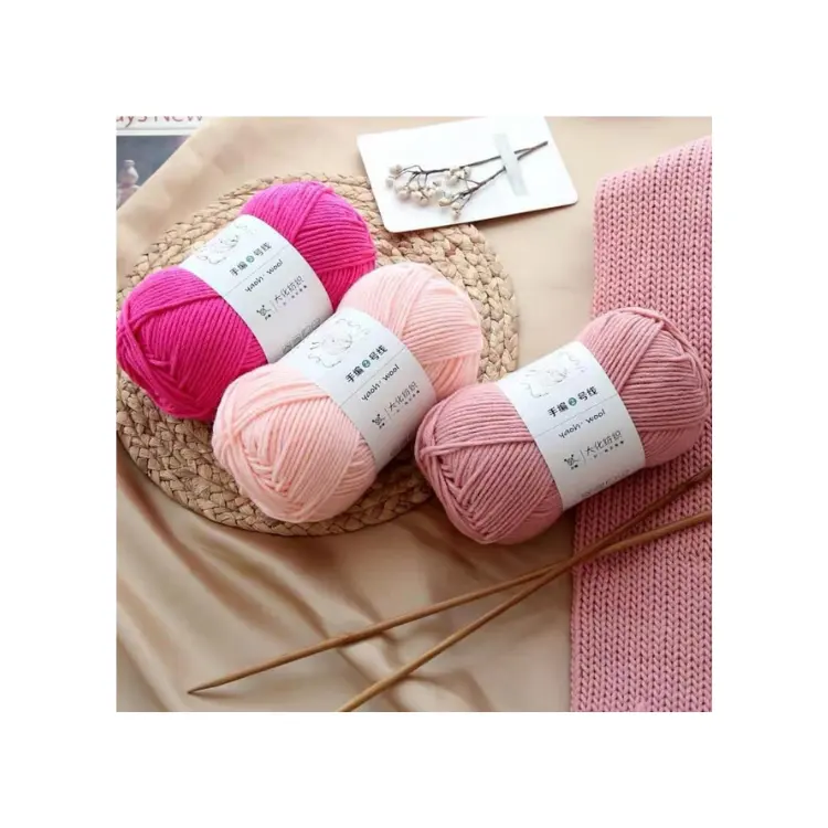 Hot Selling Yarn Crochet Cotton Beliebte mehrsträngige Schal linie Hand gestrickte mehr schicht ige 100% färbende Acryl garn aus Vietnam