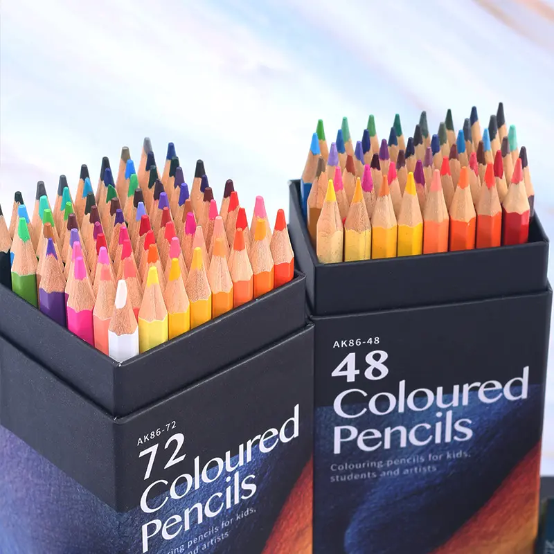 JPS OEM Amazon venda quente profissional estudante arte lápis colorido conjunto