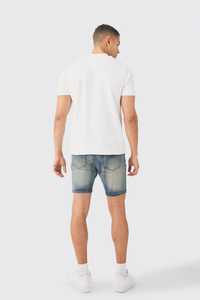 スポーツマッスルフィットカスタムプリントTシャツ卸売プレーンブランクフィットコットンTシャツメンズ低価格まとめ買いホワイトTシャツ