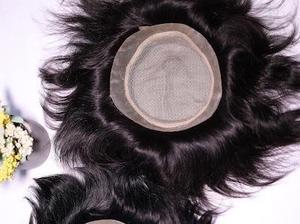 紳士用パッチMirajベースストック男性ヘアパッチ100% 人毛男性インドヘアシステムヘアピース交換アフロ黒人男性