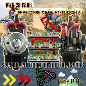 PWK28モーターサイクルキャブレターアルミニウム合金小型エンジンキャブレターエアフィルターギフトボックス/カートン/アイアンボックススマートキャブレターSc2