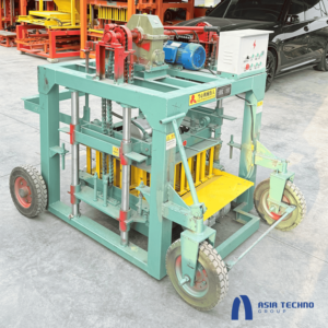 QTJ8-10 Uso Doméstico Móvel <span class=keywords><strong>Manual</strong></span> Máquina De Moldagem De Concreto Vibração Bloqueio Fazendo Areia Núcleo Motor Componente Fly Ash Argila