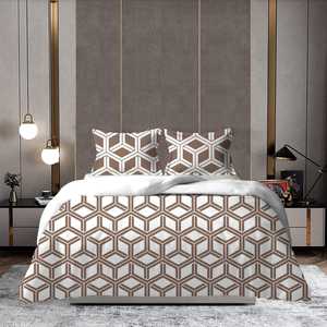 High on Demand Cotton <strong>Percale</strong> Bed Sheet Set with <strong>400</strong> Thread Count Crisp and Cool for a Refreshing Sleep Available at Best Price - Product Image 1