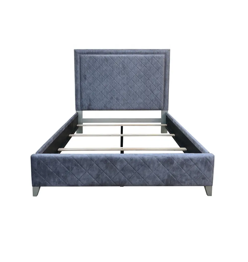 تصميم جديد. سرير ملكة HB + FB + الشرائح (4 قطعة) مع الساقين و سرير ملكة سياج جانبي عالية الجودة أفضل خيار معقول السعر