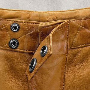 Tùy Chỉnh Phù Hợp Với Mens Quần Da Với Zip Còng Mens Quần Da Cổ Điển Với Khởi Động Cắt Chân - Product Image 4