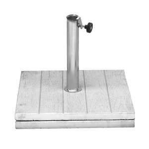 新製品ホワイトカラーウッドルックサイズ50x 50x7,5 cm 40 kgコンクリートベース屋外用家具用