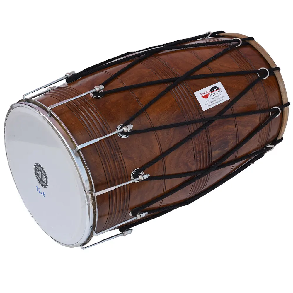 Handcrafted Wooden Dholki Drums Sheep Skin Indian Wholesale Musical Instrument Traditional Wedding-Kirtan Dholak Wholesale