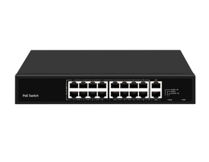 POEスイッチイーサネットアンマネージドデスクトップ16ポート10/100MbpsリバースネットワークPOEスイッチ、2ポートアップリンクTPリンク付き