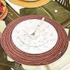 Round <strong>Table</strong> <strong>Mat</strong> Place <strong>Mat</strong>, Side <strong>Table</strong> <strong>Mat</strong>, Doilies, Washable 40 cm <strong>Size</strong> (Burgandy-Tan Melange) for <strong>Table</strong> and Kitchen Decoration - Product Image 2
