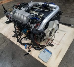 RB25DET NISSANs SKYLINE R33 RB25 2.5L SERIES-<strong>1</strong> TURBO <strong>ENGINE</strong> WITH 5-SPEED MANUAL TRANSMISSION COMPLETE SWAP - Product Image 1